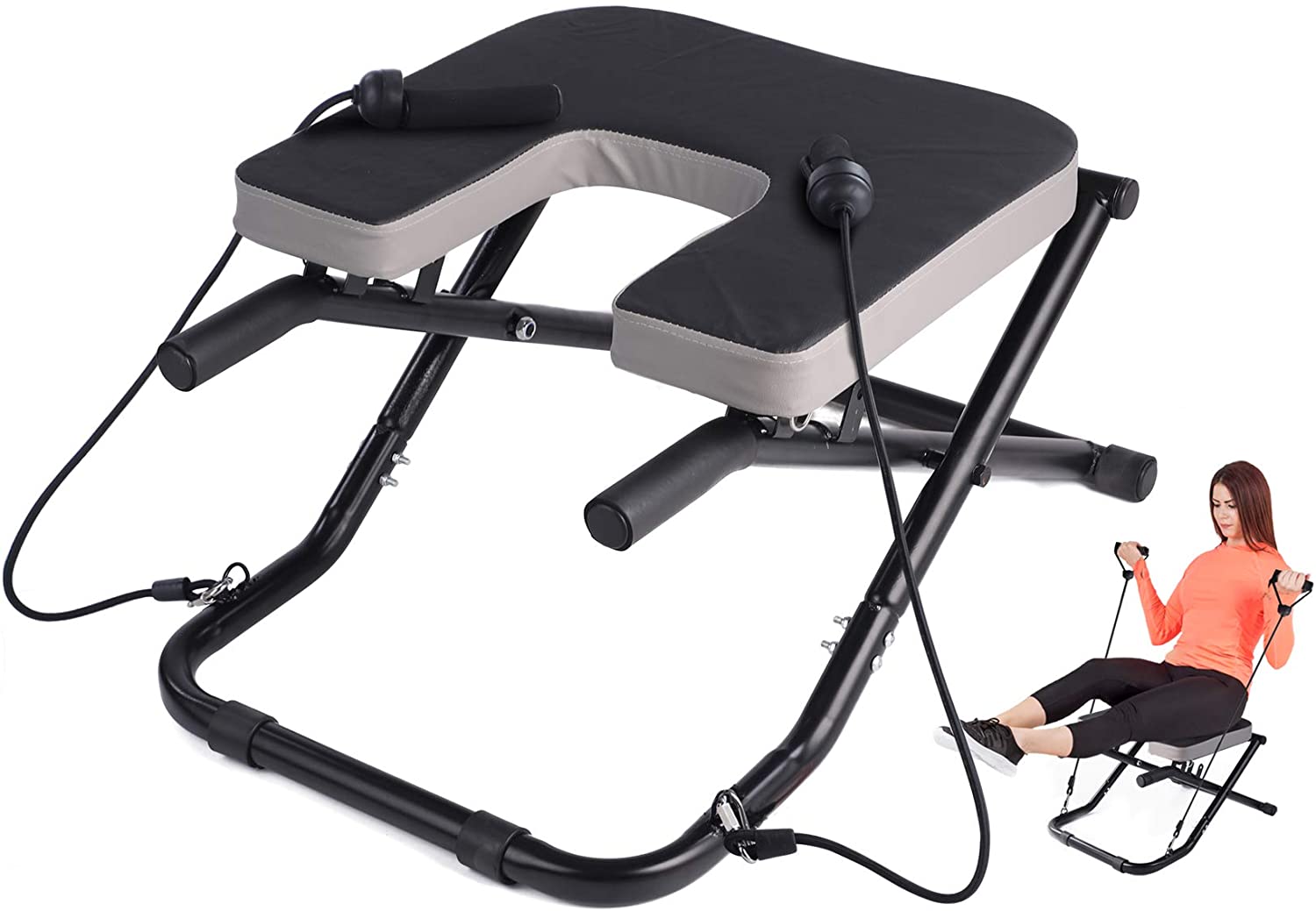 Yoga Fitness Resistance Band - Silla de Yoga Plegable Ajustable con