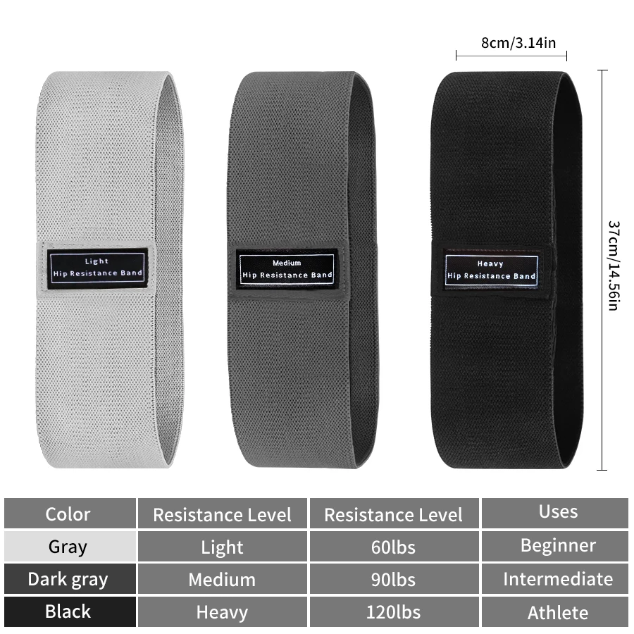 Yoga Fitness Resistance Band - Bandas Elásticas de Resistencia para Cadera